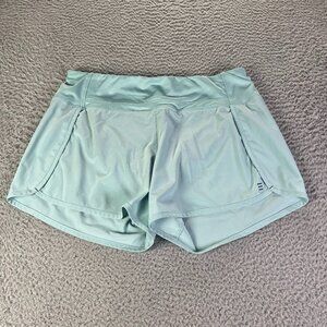 Free Fly Shorts Womens Medium Blue Teal Athletic Lined Performance Bamboo Run